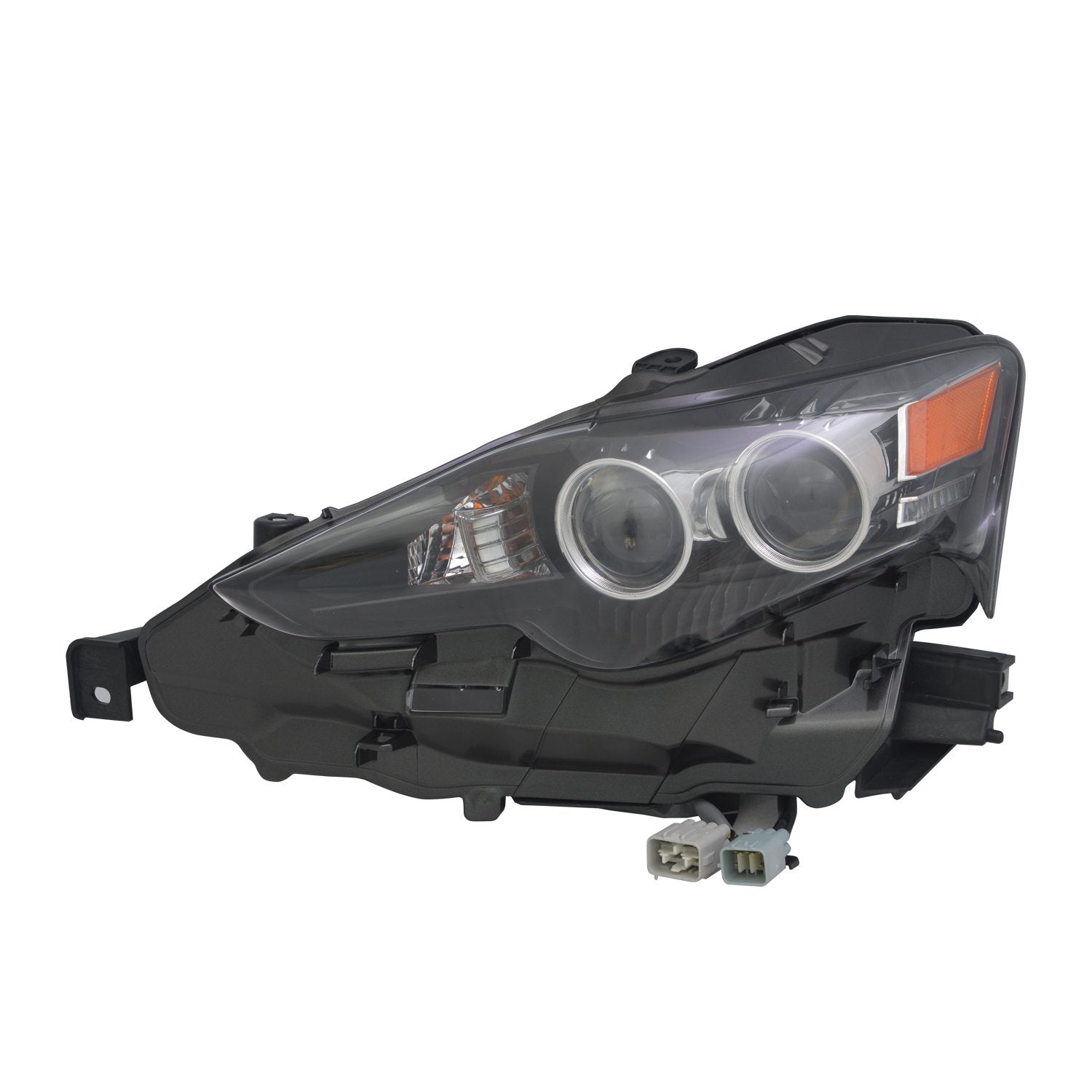 Left TYC Headlight Assembly Compatible with 2014-2016 Lexus IS250