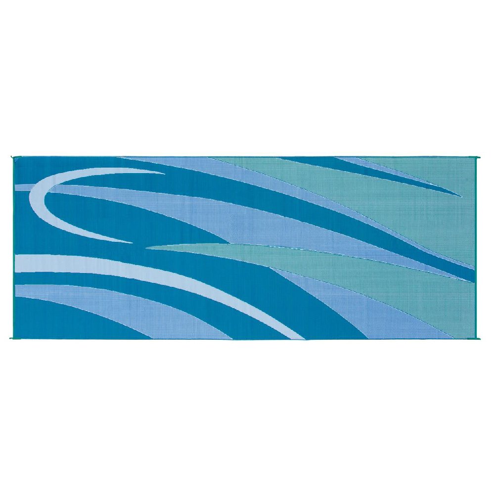 Ming's Mark 8' x 20 Blue/Green Graphic Mat