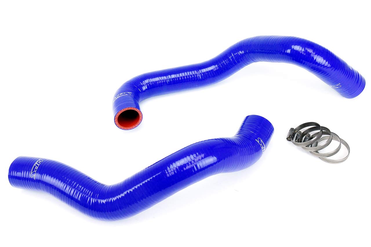Blue HPS 57-1011-BLUE Silicone Radiator Coolant Hose Kit