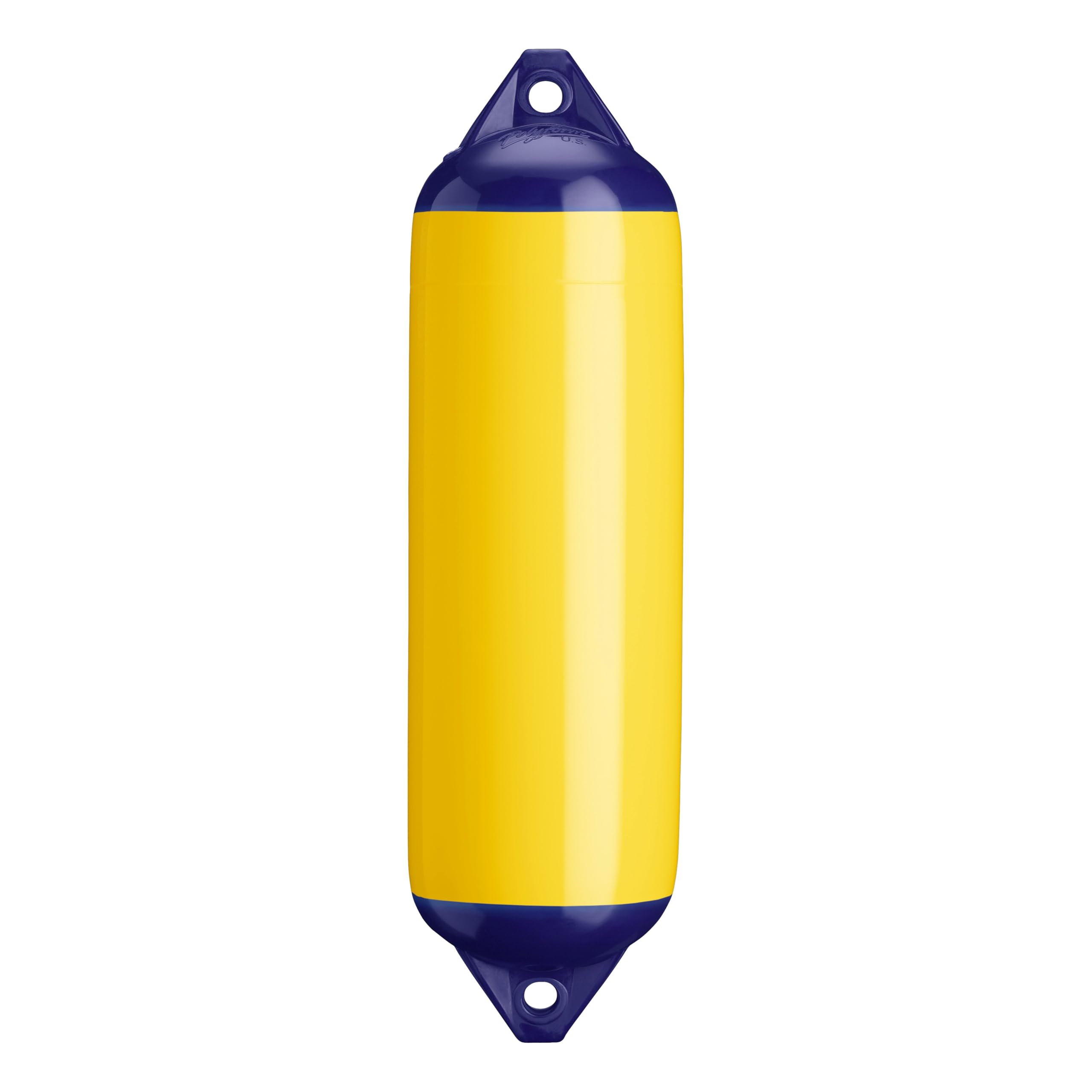 F-3 Standard Polyform Boat Fender Blue Ropehold - Yellow