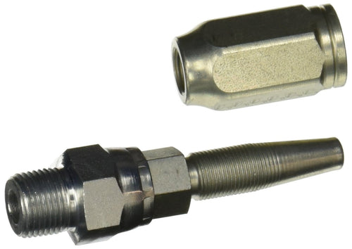 Gates Field Attachable 6C1T-6RMPX Type T for G1 Hose, 1 Wire, Male Pipe Swivel NPTF Without 30 Cone Seat, 3/8" ID