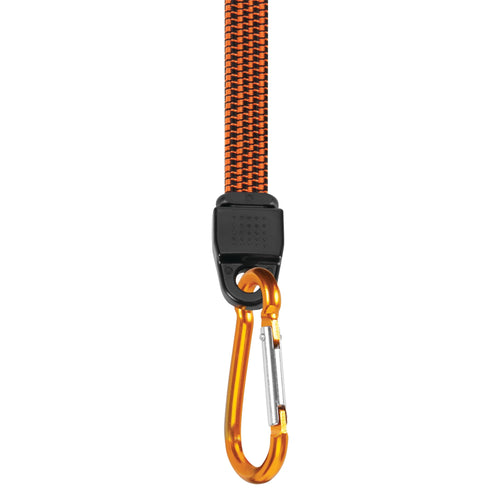 W1454 Performance Tool 30-Inch Flat Bungee w/ Carabiner - Heavy Duty, Multi-Purpose Straps for Securing Cargo, Camping Gear, and More
