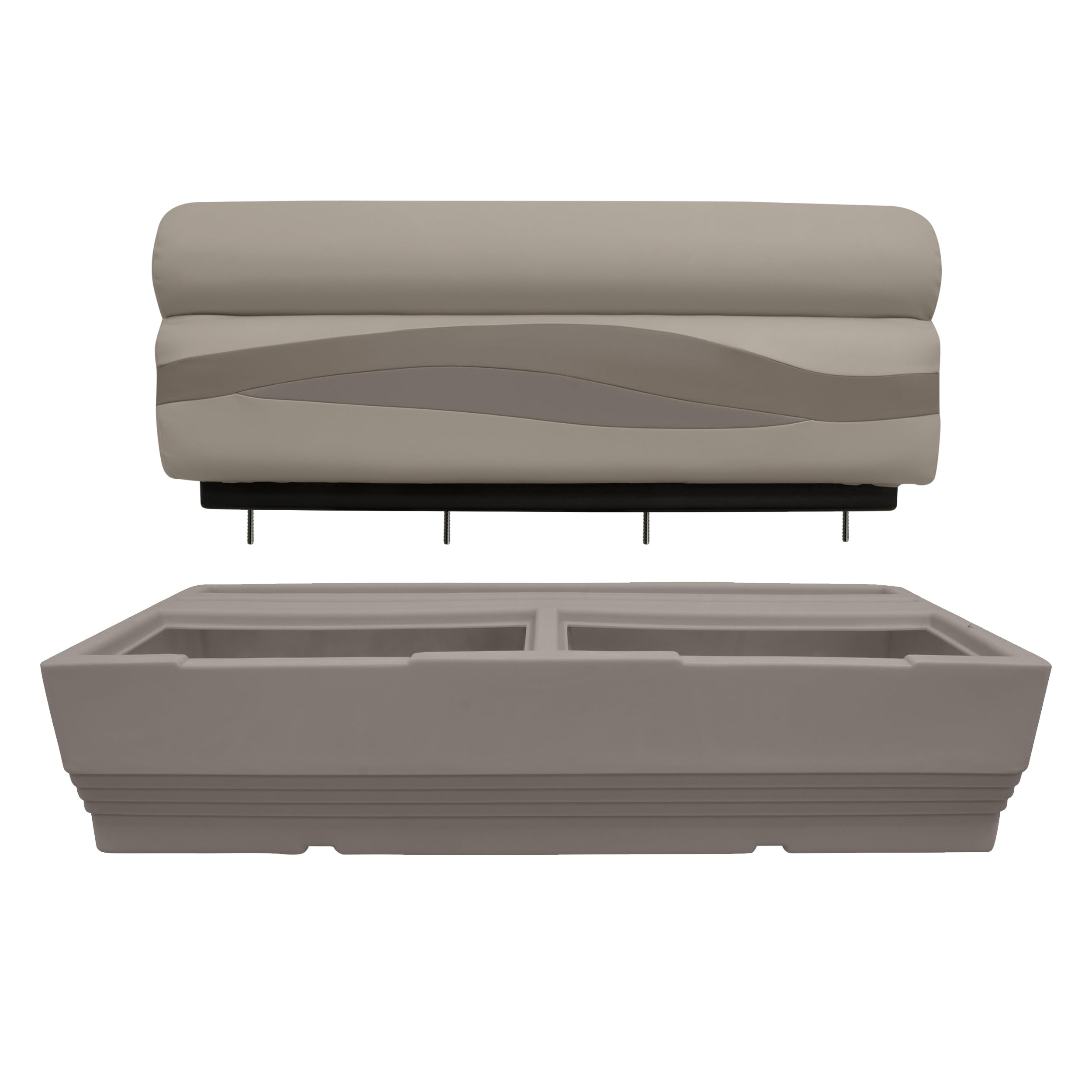 BM1145-1B-1725 Wise Premier Series Pontoon 50-Inch Bench Base Only, Mocha Java