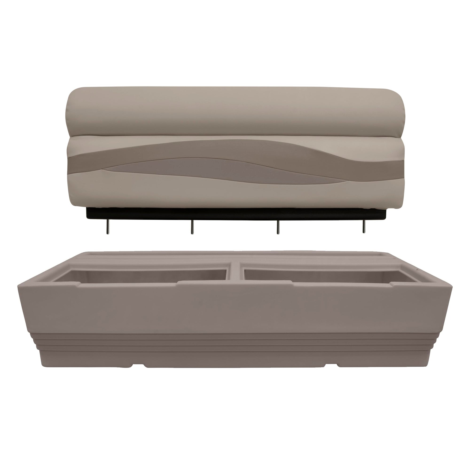 BM1145-1B-1725 Wise Premier Series Pontoon 50-Inch Bench Base Only, Mocha Java