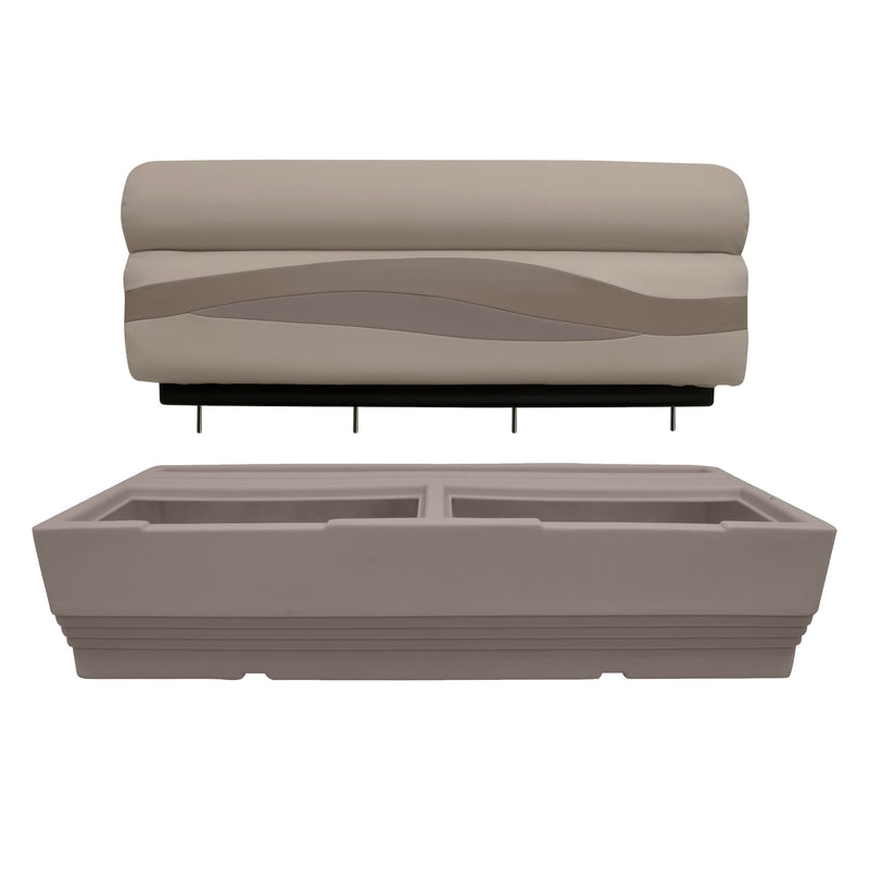 BM1145-1B-1725 Wise Premier Series Pontoon 50-Inch Bench Base Only, Mocha Java