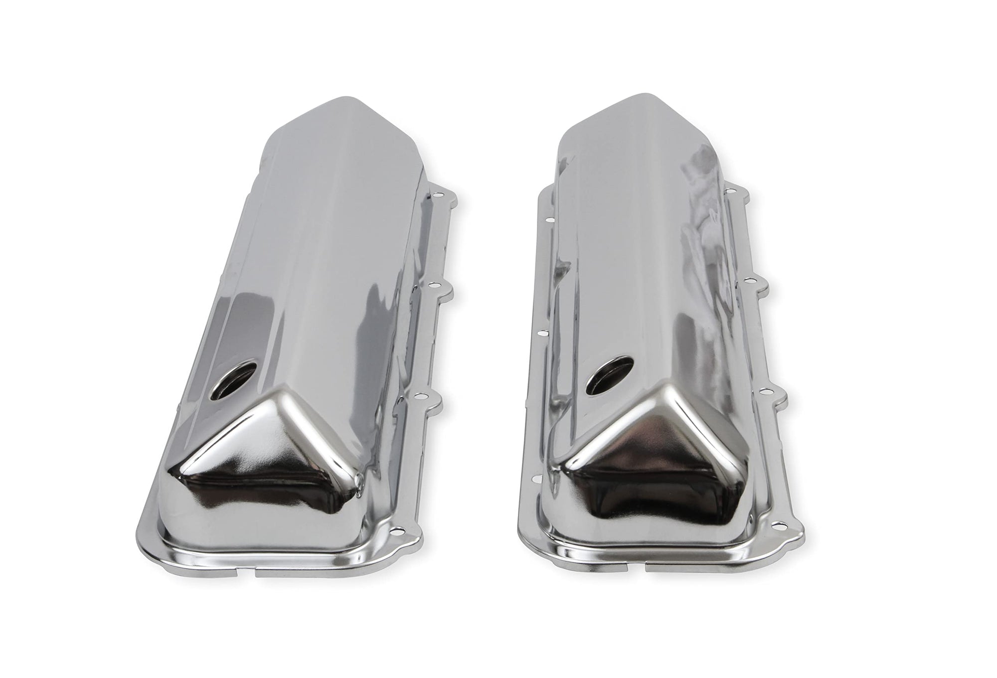 Chrome Valve Covers Mr. Gasket 9413 with Baffle