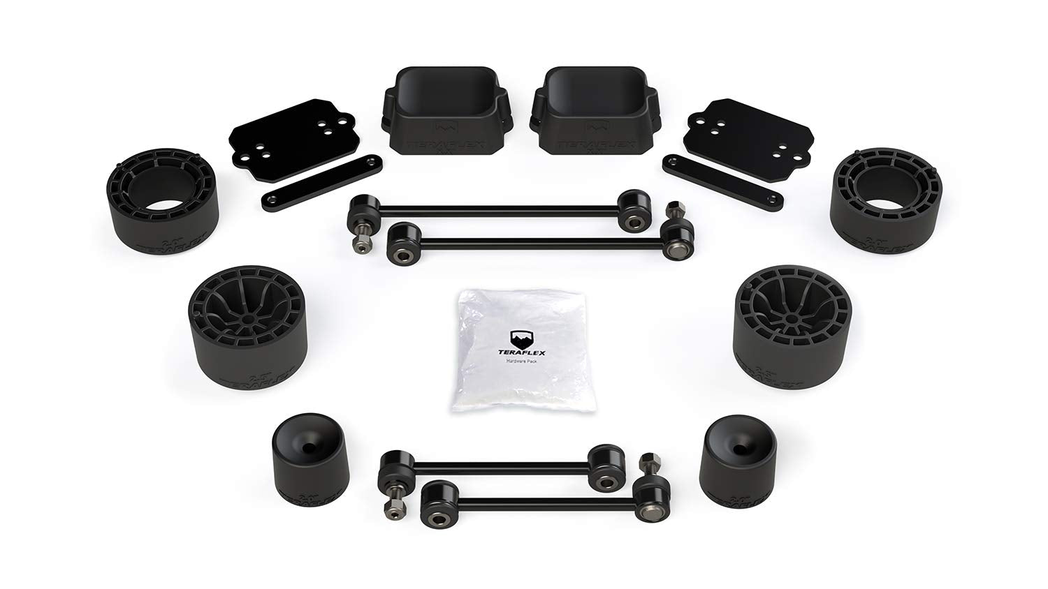 2.5" TeraFlex JL Spacer Lift (2DR Rubicon), 1 Pack