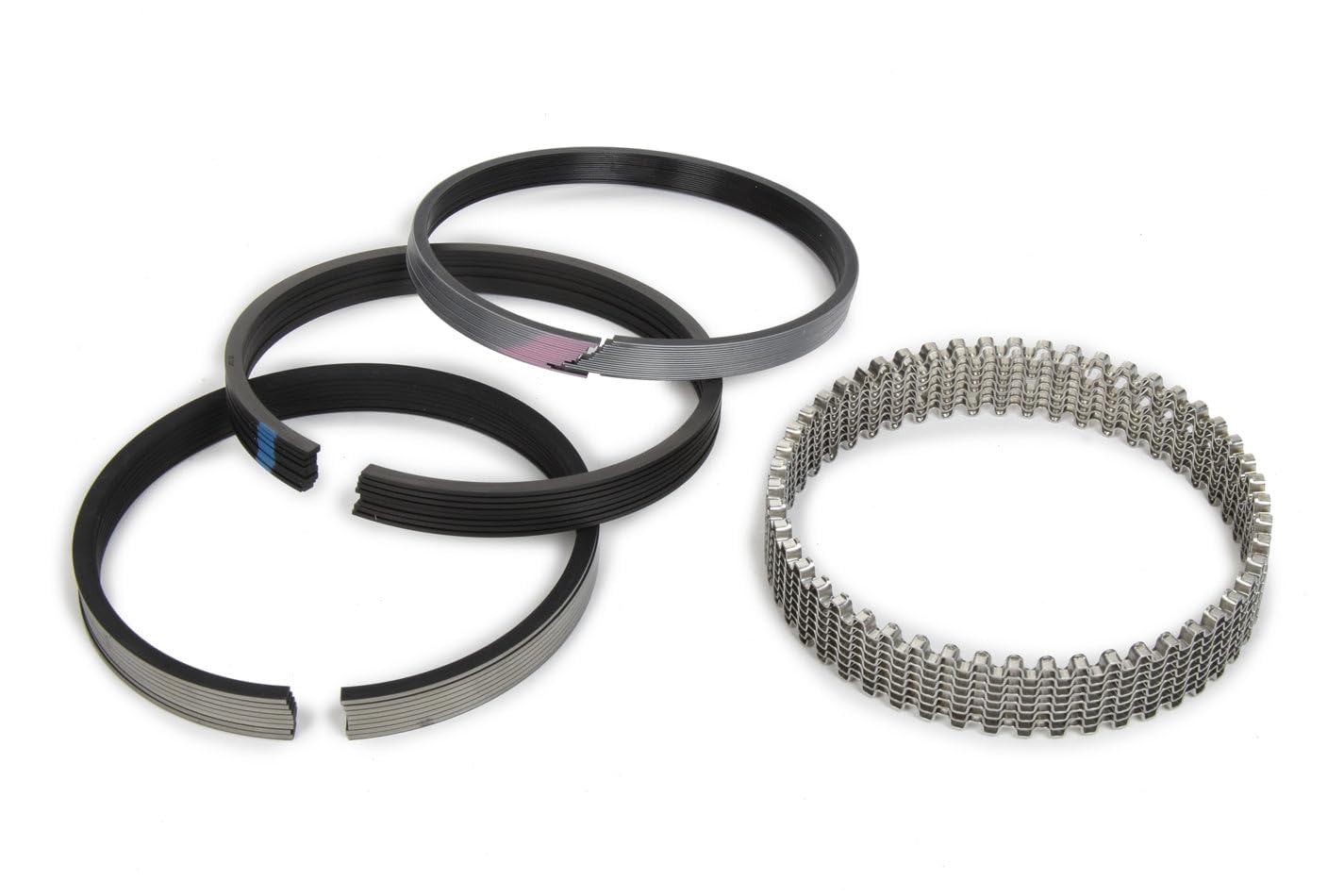315-0053.065 MAHLE ORIGINAL/CLEVITE Piston Rings - 4.560 in Bore - File Fit - 1/16 x 1/16 x 3/16 in Thick - Standard Tension - Steel - Plasma Moly - 8-Cylinder - Kit