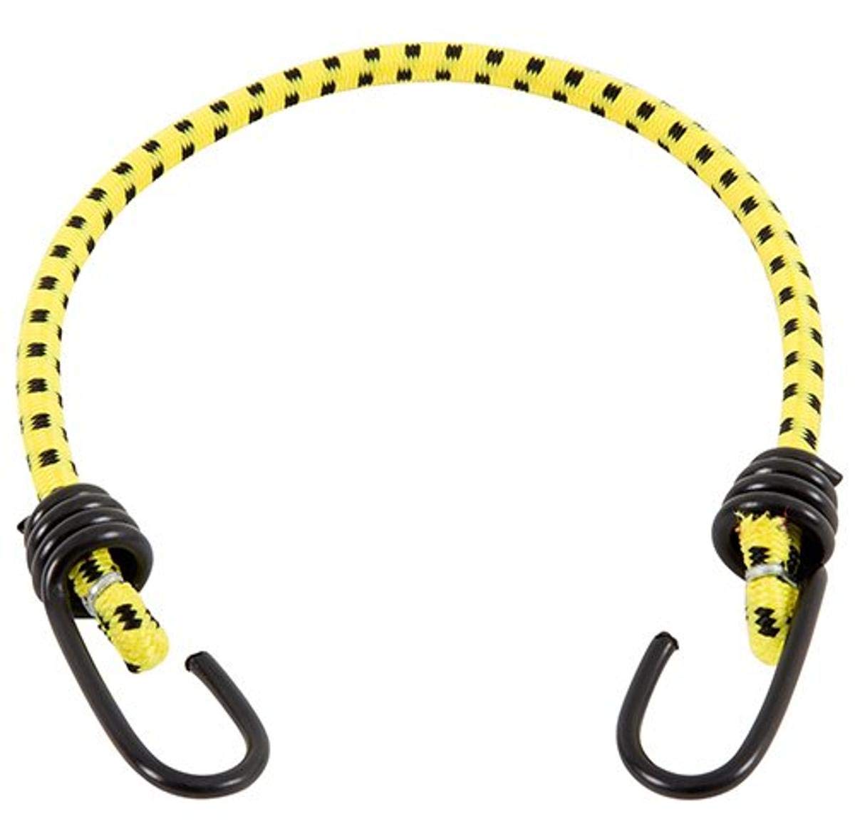 18" Keeper Bungee Cord with Coated Hooks, 2 Pack