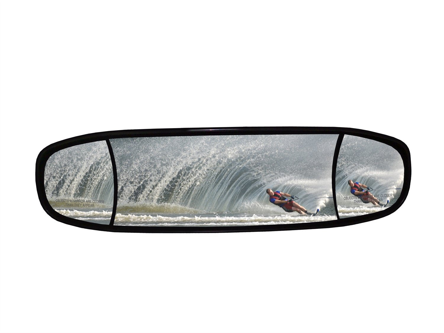 CIPA Extreme Marine 7" x 20" Mirror Head, LARGE, BLACK 02122