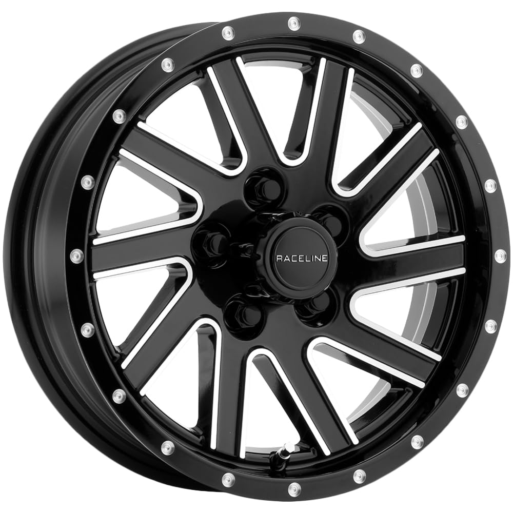 Raceline Wheels Twisted 820M Satin Black Wheel (15 x 5. inches /5 x 114 mm, 0 mm Offset)