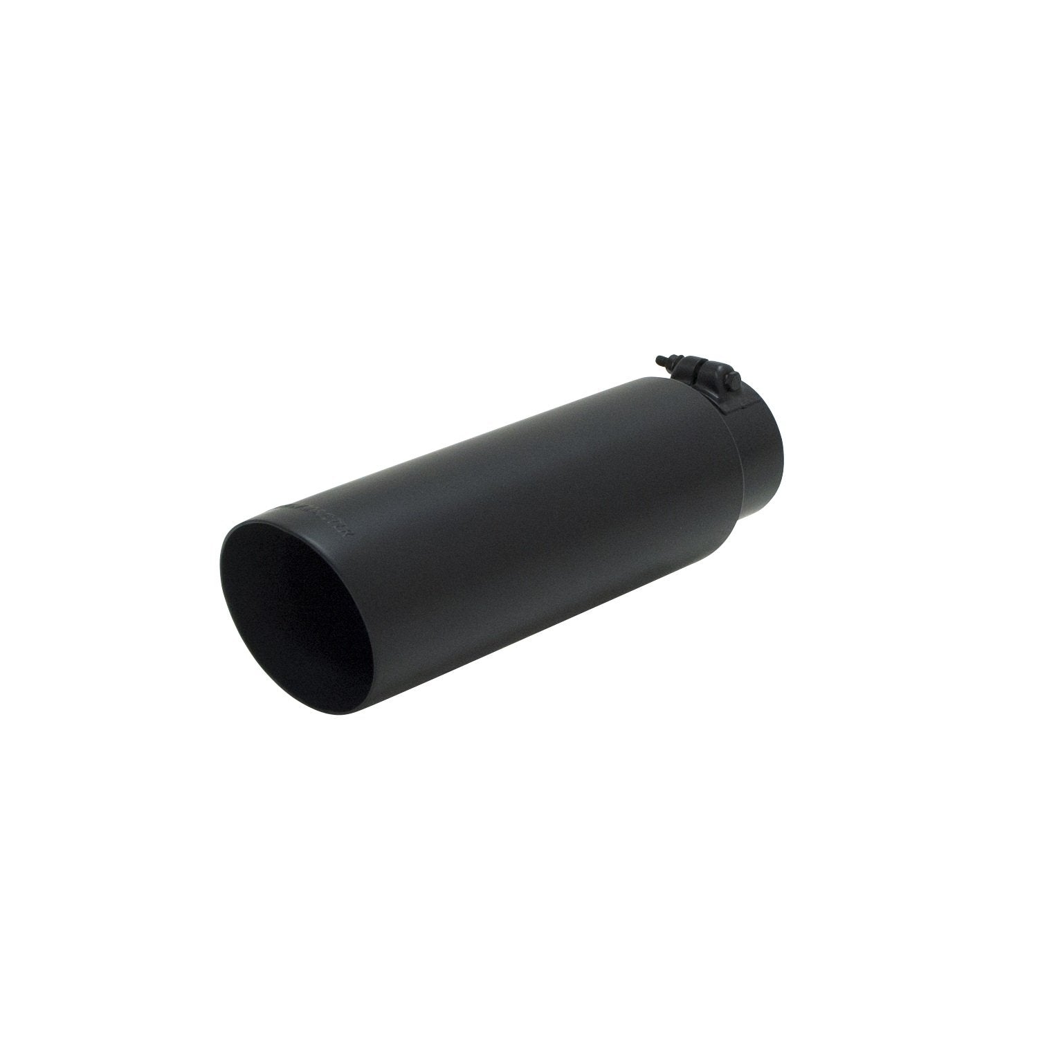 Flowmaster Exhaust Tip 15398B 4 Inch Angle Cut Black Ceramic Coated 304 Stainless Steel Fits 3 Inch Tubing 13 Inch Long - Clamp On