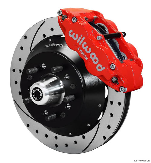 Front Hat Kit D8, 12.19" Rotor, Red