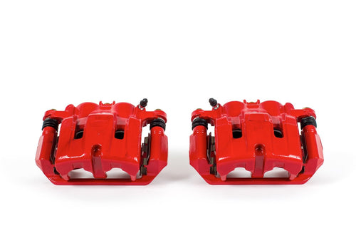 Power Stop Pair of High-Temp Red Powder Coated Front Calipers For Acura TL 2009-2014, Acura TLX 2015-2020, Honda Ridgeline 2006-2014 [Model Specific]