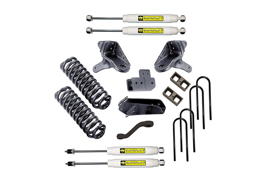 SUPERLIFT RealTruck SUSPENSION 4" Lift Kit for Ford F-150 | Complete Lift Kit with Front & Rear Shadow Series Shocks | K554 | Fits 1980-1996 Ford F-150 4WD
