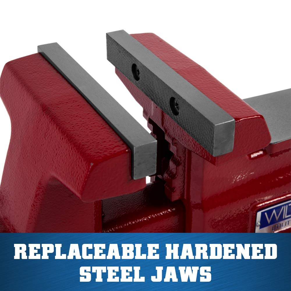 Utility HD Wilton Bench Vise, 6-1/2" Jaw Width, 6-1/4" Jaw Opening, 4-1/4" Throat (Model 656UHD)