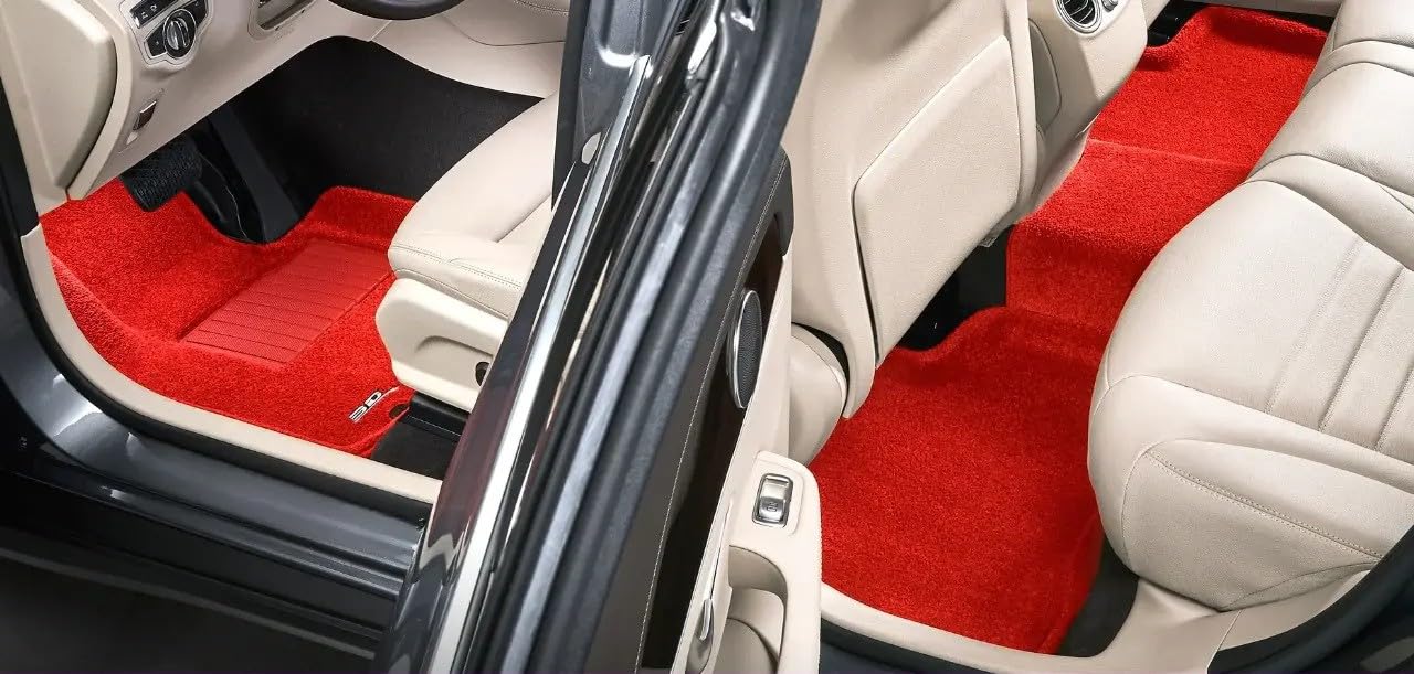 Custom Fit 3D MAXpider Premium Floor Mat (Red) Compatible with Kia Ev6 2022-2024 - Full Set