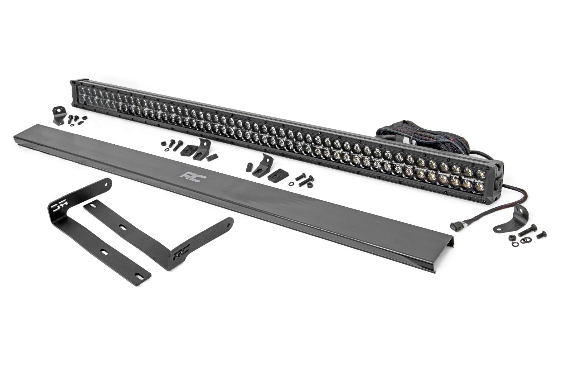 Rough Country 50" LED Light Bar Kit for Kubota RTV-X900/RTV-X1100-50-in Black Series, Amber DRL