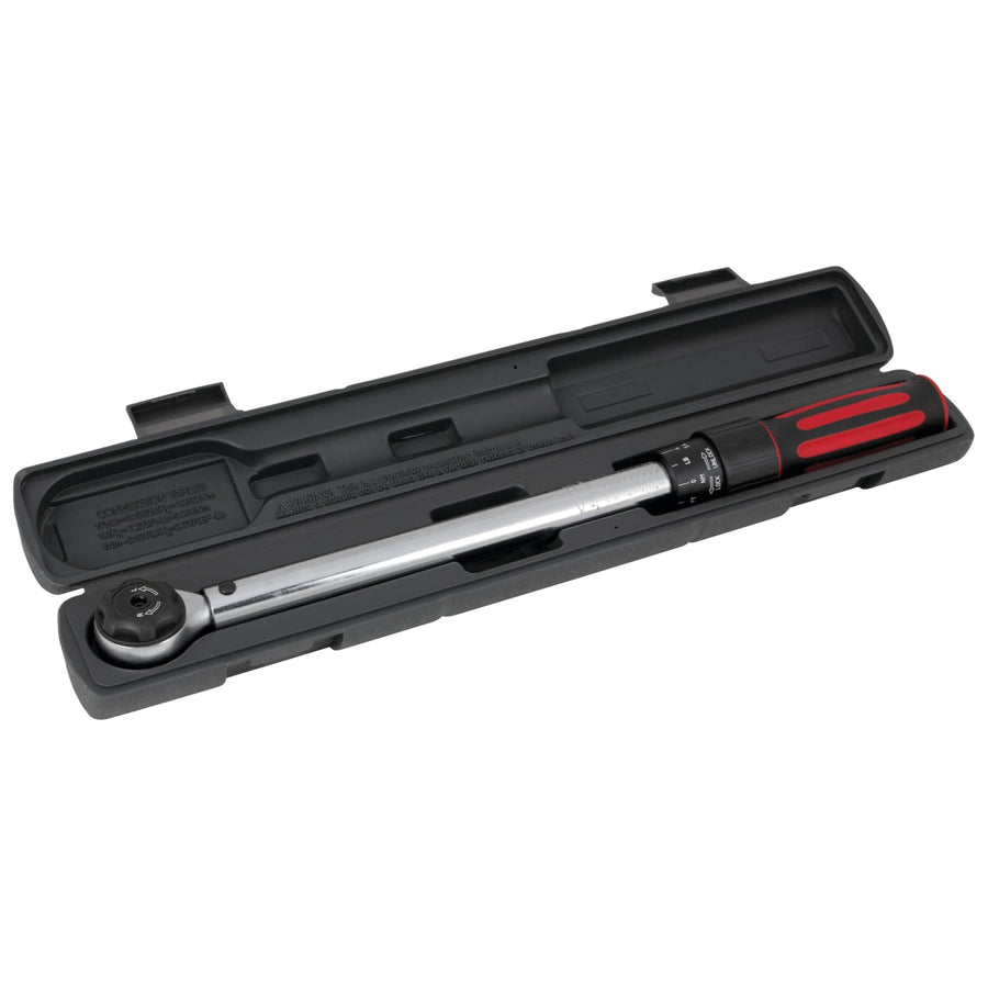 M198 Performance Tool 3/8-Inch Drive Click Torque Wrench With Patented Torque Adjusting Locking Collar (10 to 100 ft/lb)