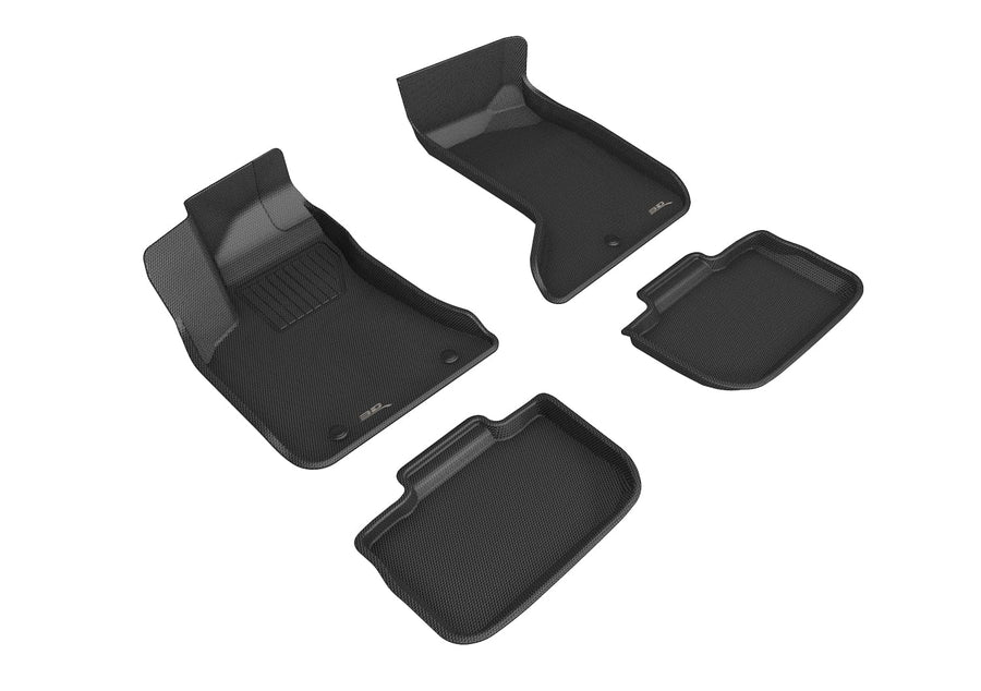 Custom Fit 3D MAXpider Kagu Floor Mat (Black) Compatible with Dodge Charger AWD 2011-2023 / Chrysler 300 AWD 2011-2023 - R1 R2