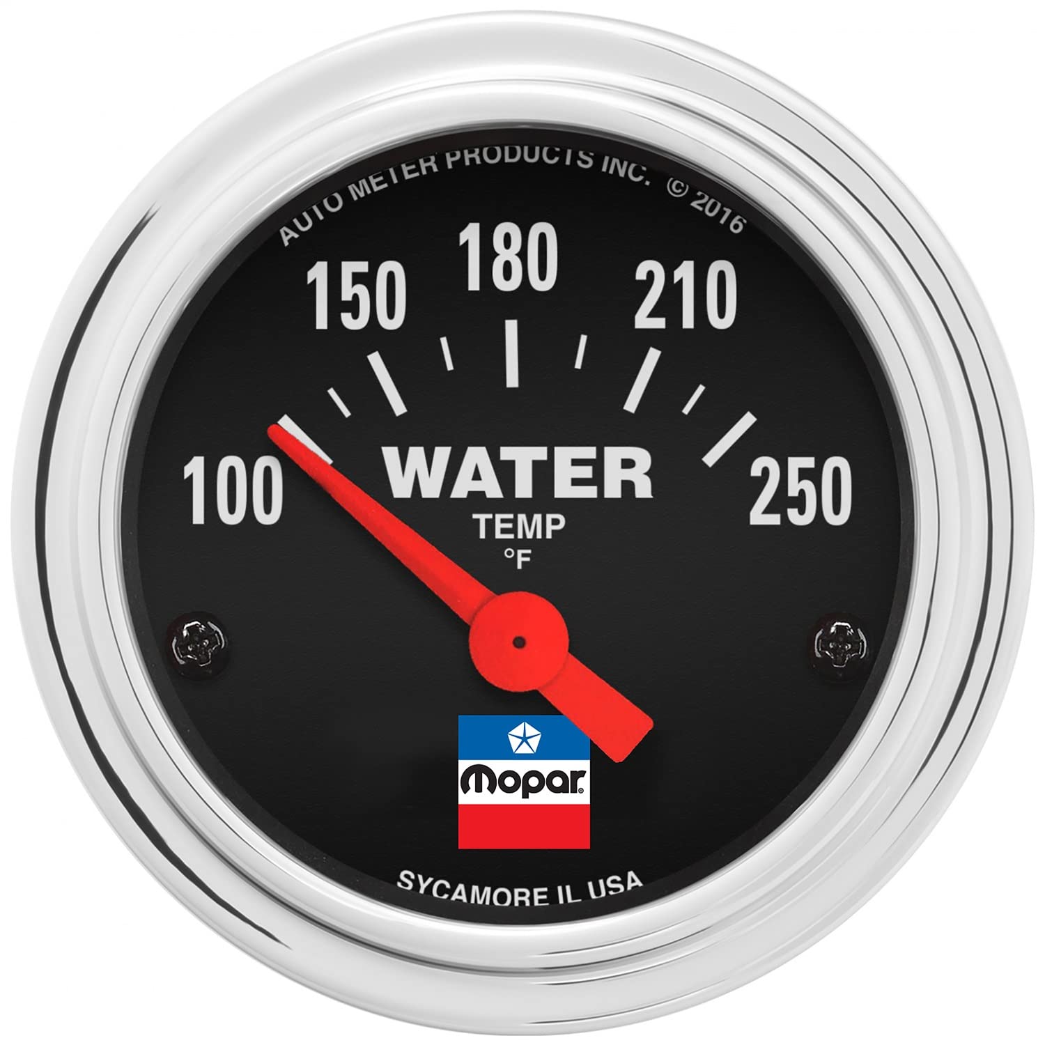 Mopar Classic Auto Meter Water Temp, 2-1/16", 100-250`F, Elec