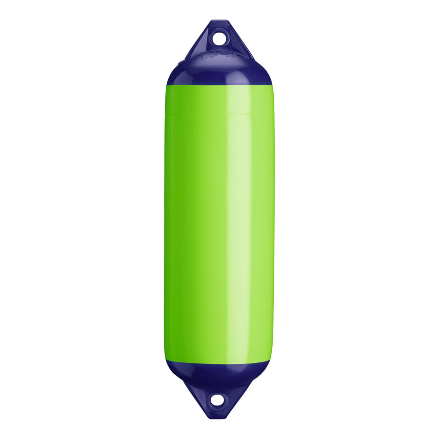 F-3 Standard Blue Ropehold Polyform F-Series Boat Fender - Lime
