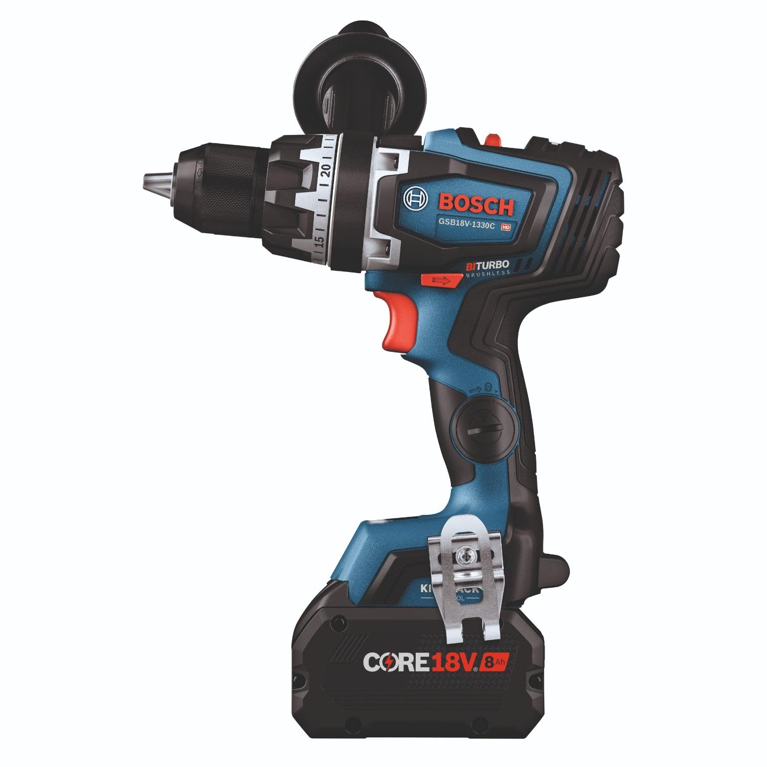 BOSCH 18V GXL18V-260B26 Combo Kit with 1/2 In. Hammer Drill/Driver, 1/4 In. and 1/2 In. Two-In-One Bit/Socket Impact Driver, (1) CORE18V 8 Ah Battery and (1) CORE18V 4 Ah Battery