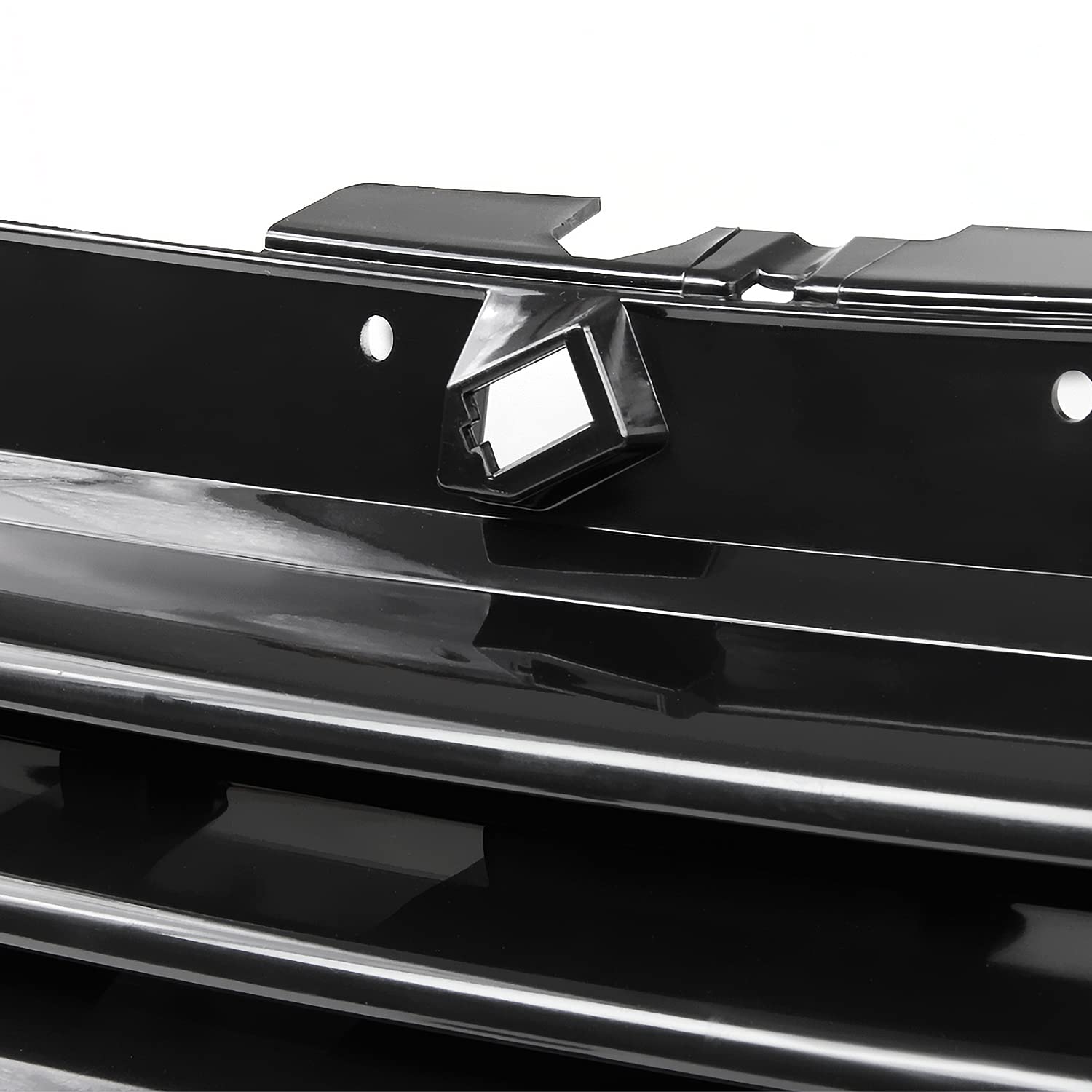 Spec-D Tuning Sport Glossy Black Front Hood Grille W/Notch Filler R32 Mk4 Compatible with 1999-2006 Volkswagen Golf Gti