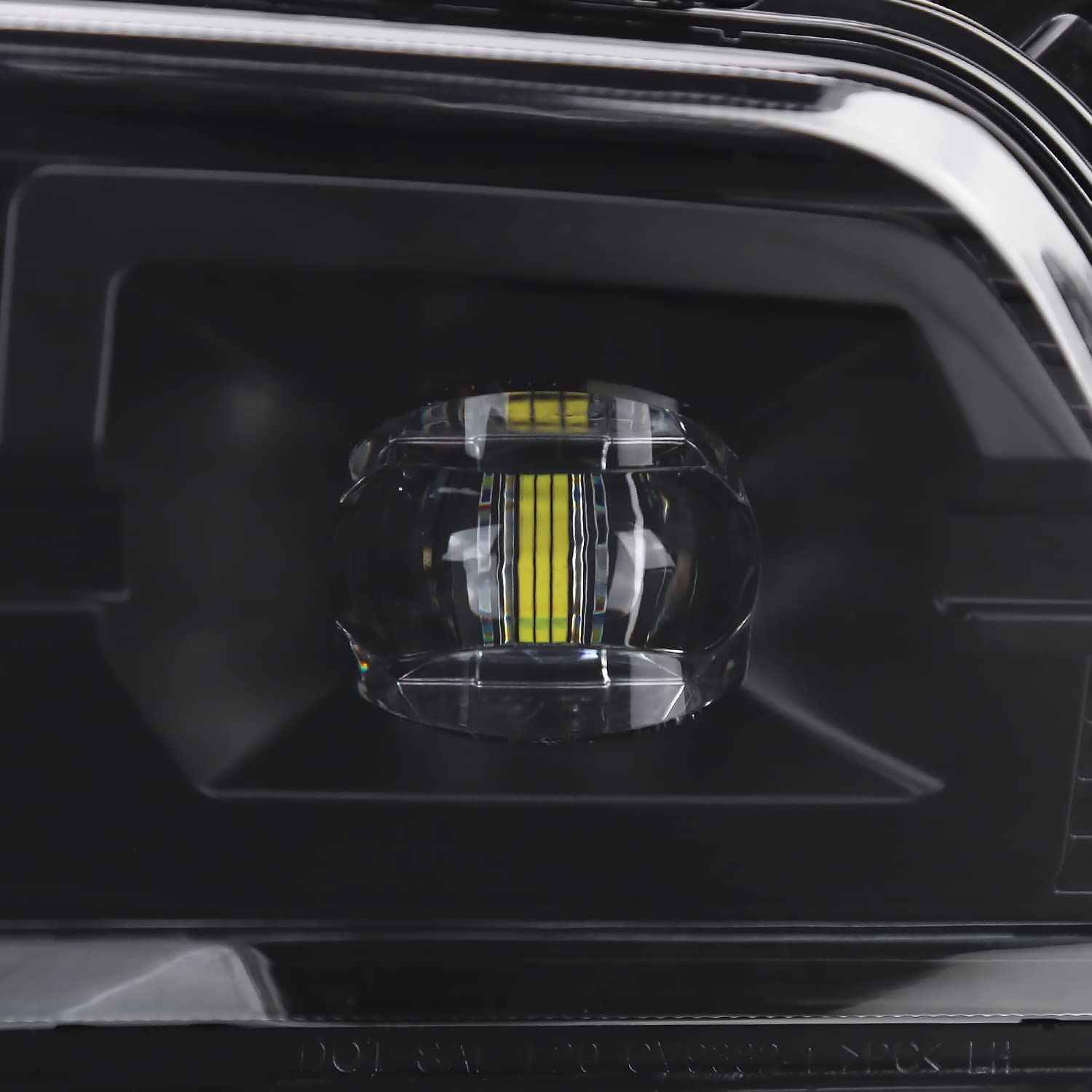 Smoke LED Fog Lights Spec-D Tuning with Universal Wiring and Switch Compatible with 2019-2022 Chevrolet Silverado 1500, 2020-2022 Silverado 2500HD/3500HD