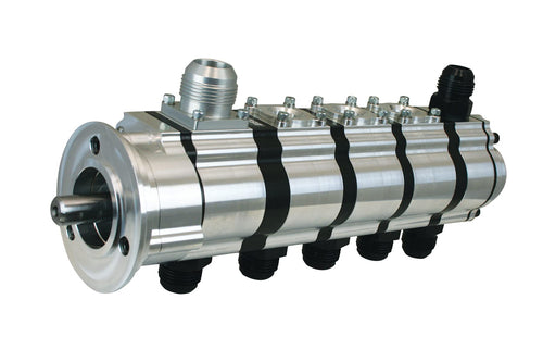 5 Stage Moroso Tri Lobe Dry Sump Oil Pump, V-Band Mount, Use w/Alston Front Drive, Reverse Rotation