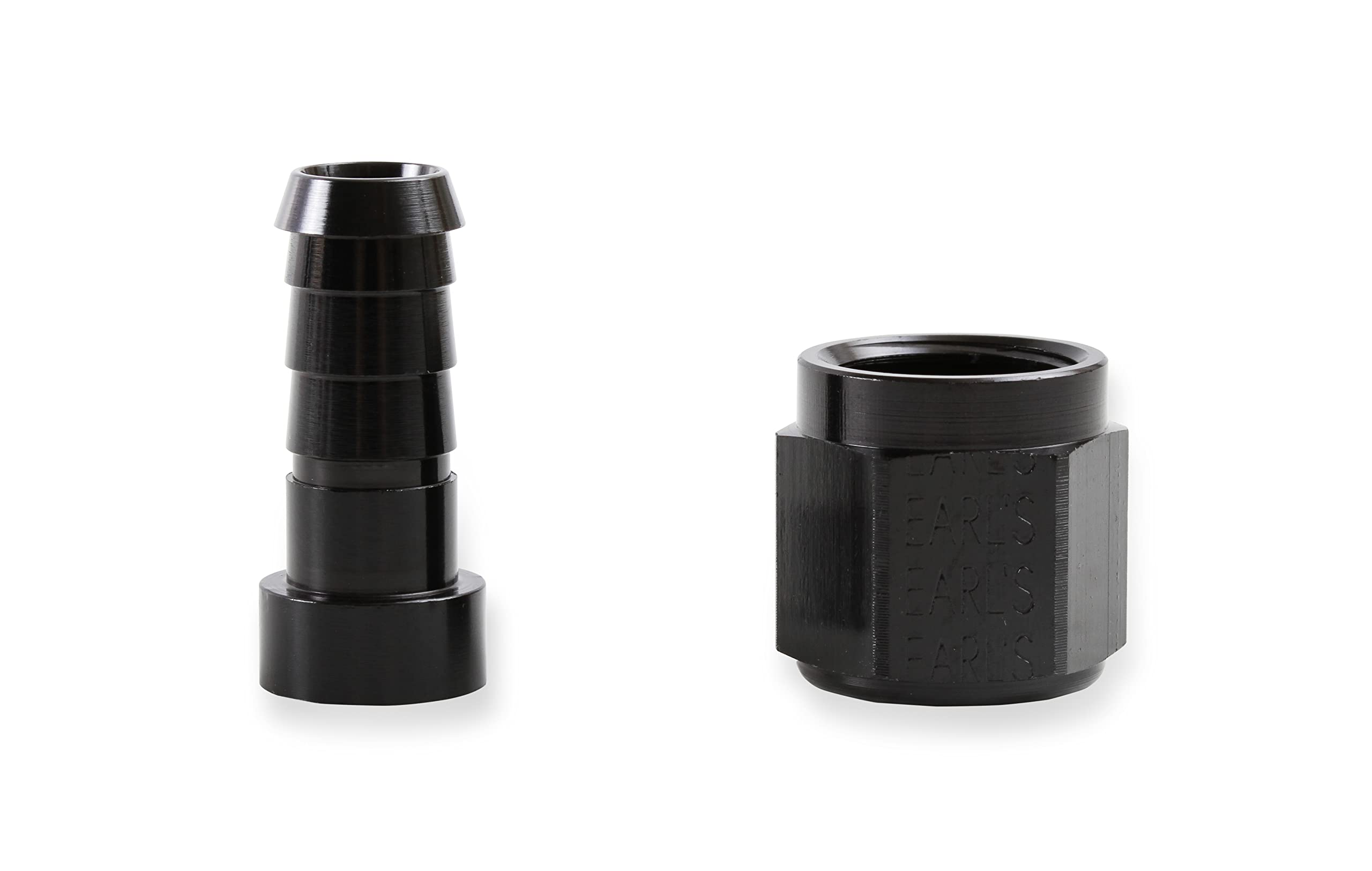 Auto-Crimp Hose End Earl's AT700106ERL - Straight - Size -6 - Black