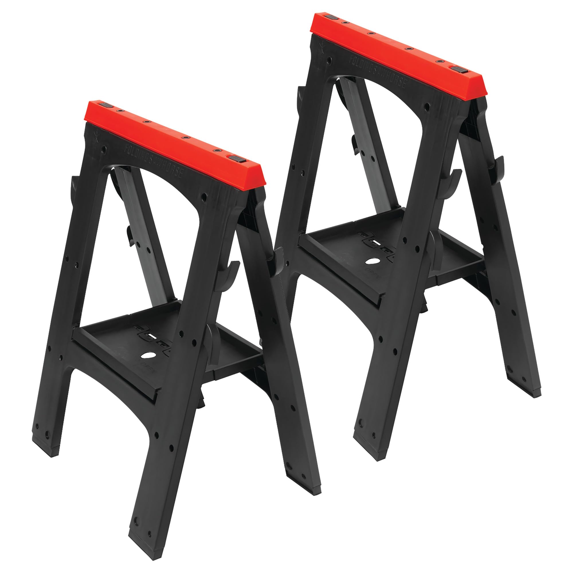 Heavy Duty Performance Tool W54009 Plastic Sawhorse Set (450 lb capacity, 900 lbs Total)