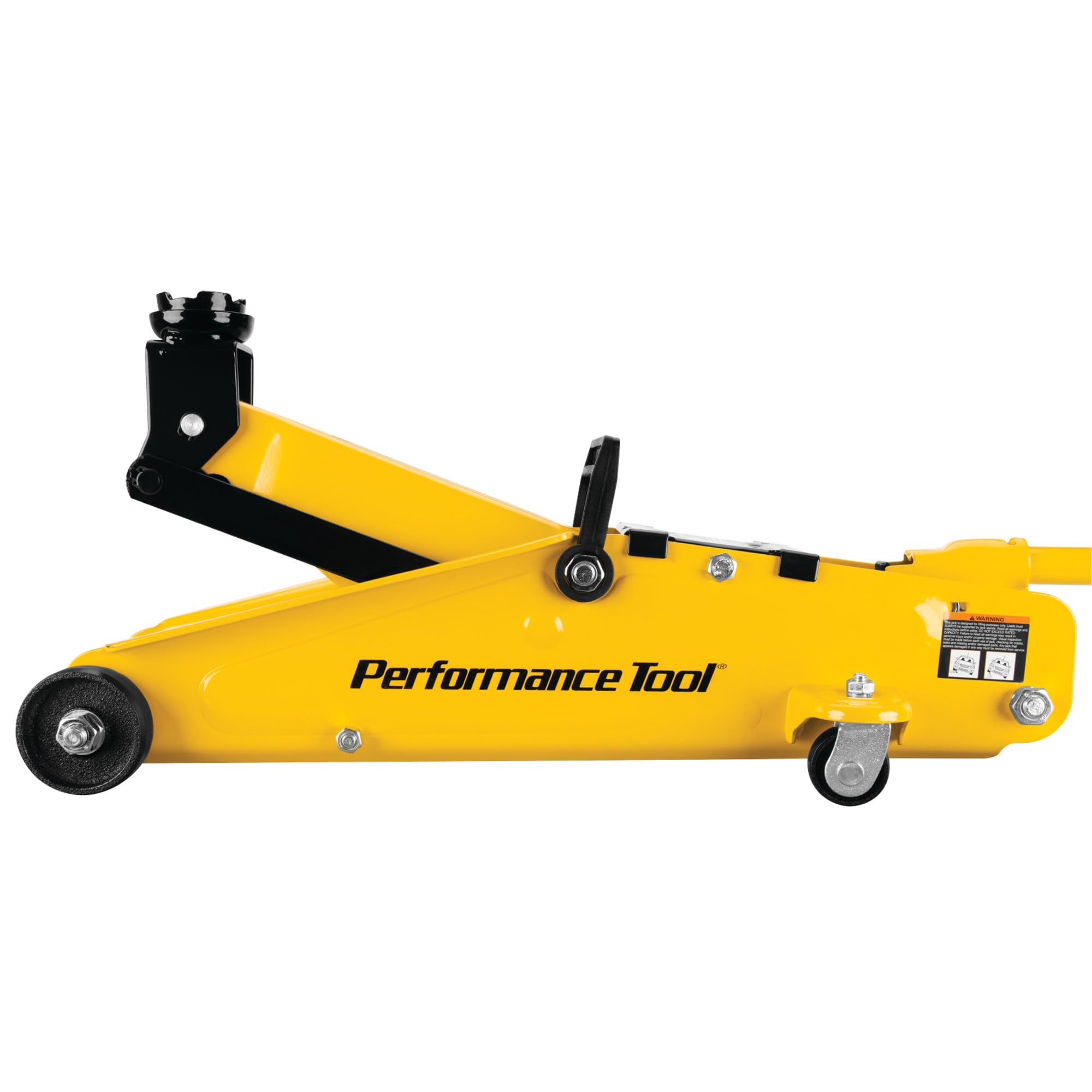 2-1/2 Ton Performance Tool W1640 Garage Jack, (5,000 lbs.) 5-15.5-Inch Lift, Swivel Casters, For Cars/Trucks