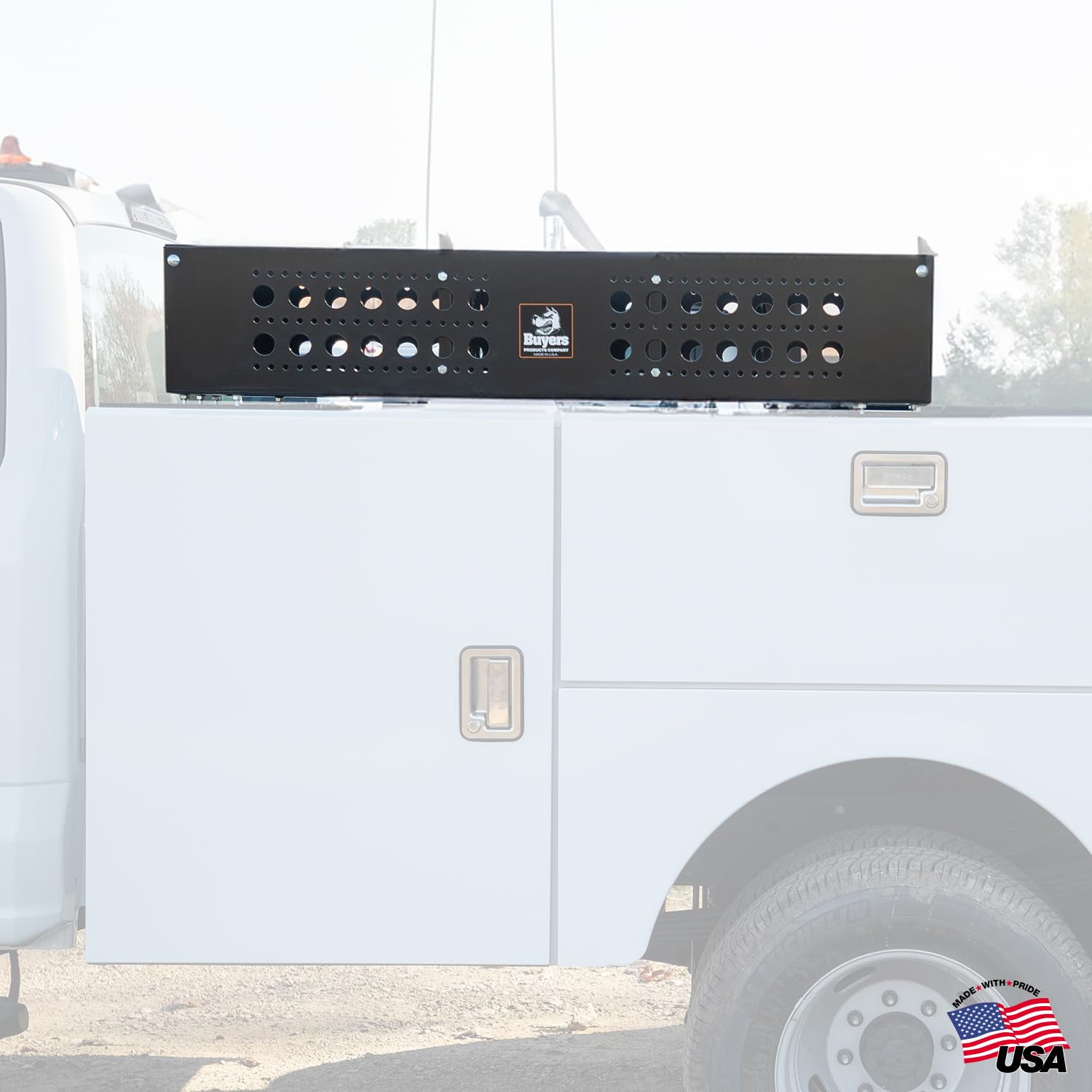 Buyers Products Multipurpose LT44 Storage Basket, Open Top Tool Storage for Landscaping Trailers, Trucks, and Flatbed Trailers, Service Body Trucks and Recreational Vehicles, UTV/ATV Storage