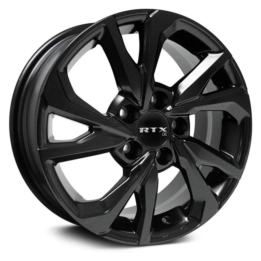NIKKO RTX Custom Wheel - 19x7.5, 45 Offset, 5x114.3 Bolt Pattern, 64.1mm Hub - Gloss Black Rim