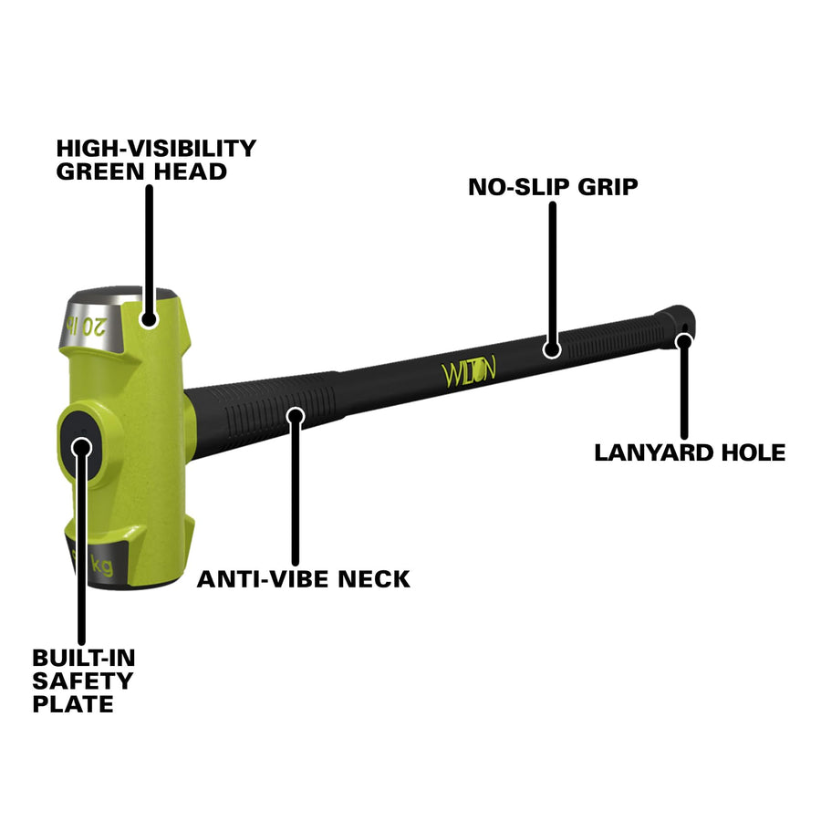 B.A.S.H Wilton 36" Sledge Hammer, 20 Lb Head (22036)