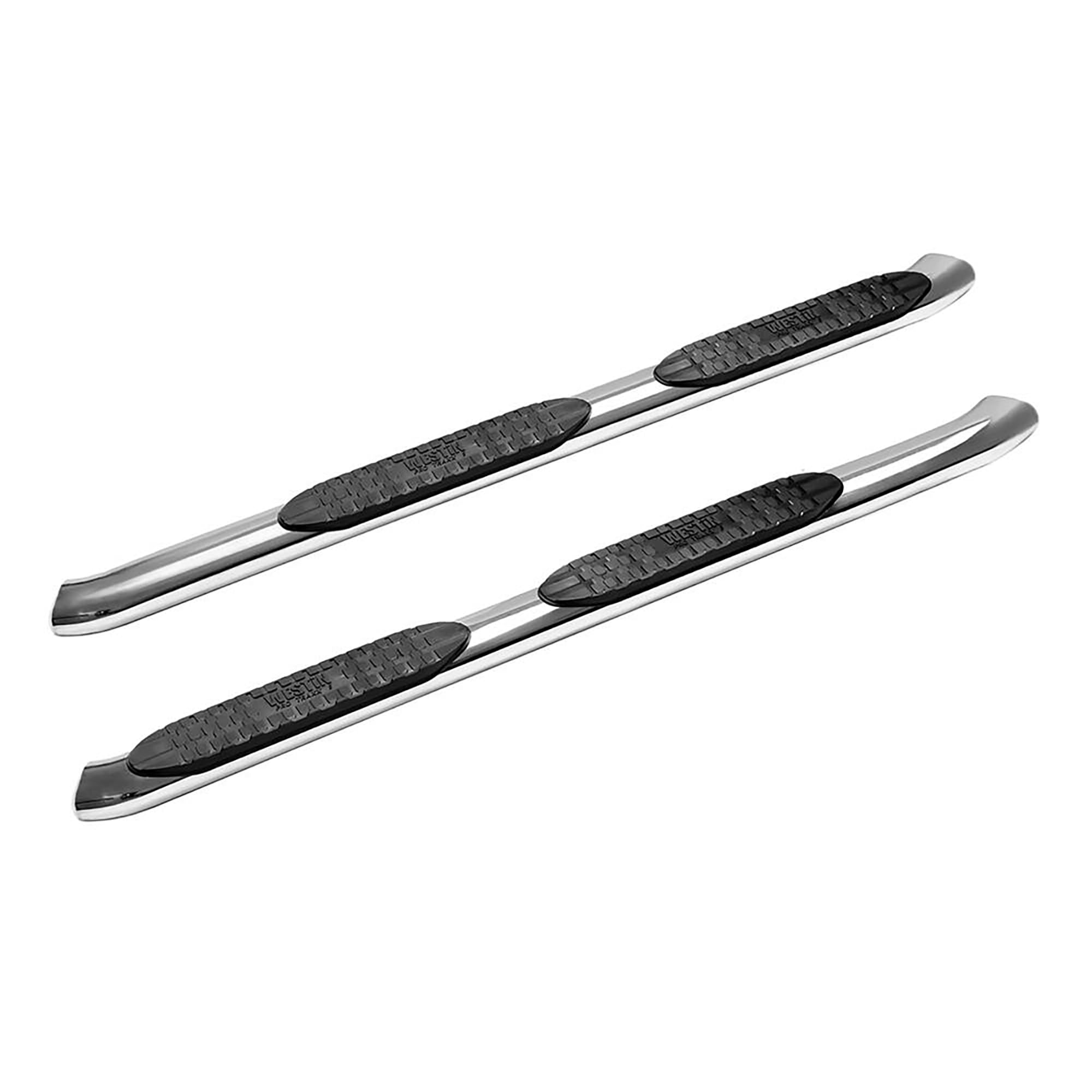 21-54060 Westin PRO TRAXX 5 Oval Nerf Bars fits 2018-2025 Wrangler JL Unlimited 4Door Polished Pair