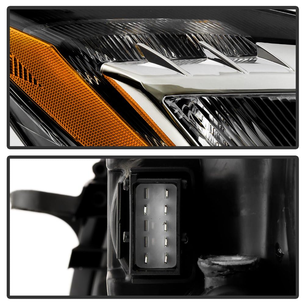 Buick Regal 11-13 Spyder (POE) HID w/LED DRL Blue Ring Projector Headlights - Low Beam-D1S(Not Included) ; High Beam-D1S(Not Included) ; Signal-PY21W(Included) - OE Right
