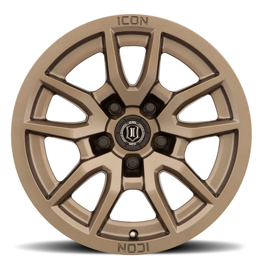 Vector 5 ICON Alloys, Bronze, 17 x 8.5/5 x 150, 25mm Offset, 5.75" BS, 2617855557BR