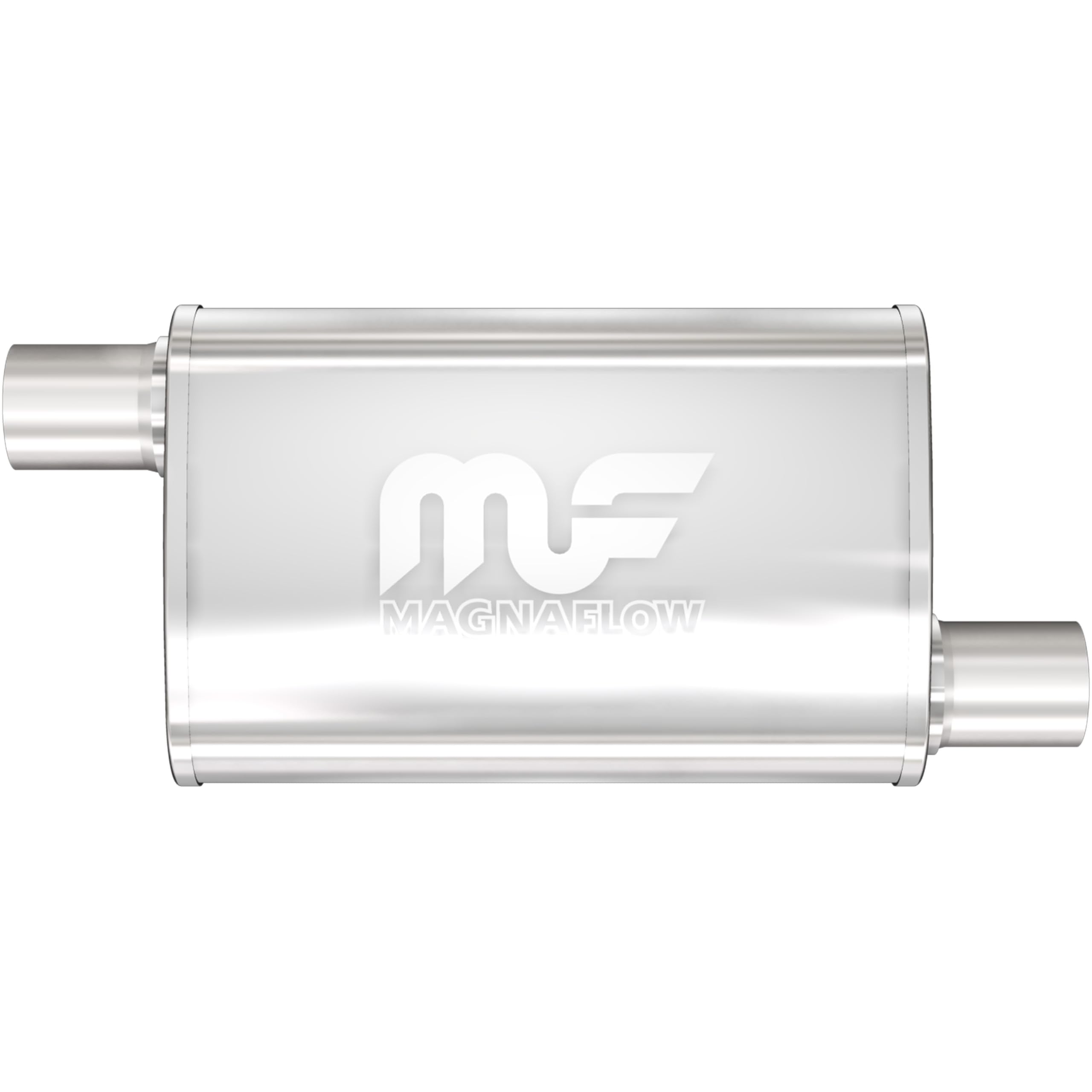 Performance MagnaFlow Exhaust Muffler 11239: 4 x 9in., Oval, Straight-Through