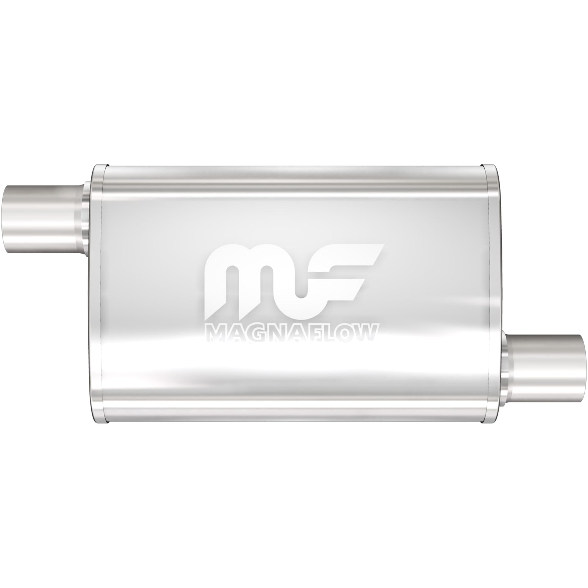 Performance MagnaFlow Exhaust Muffler 11239: 4 x 9in., Oval, Straight-Through