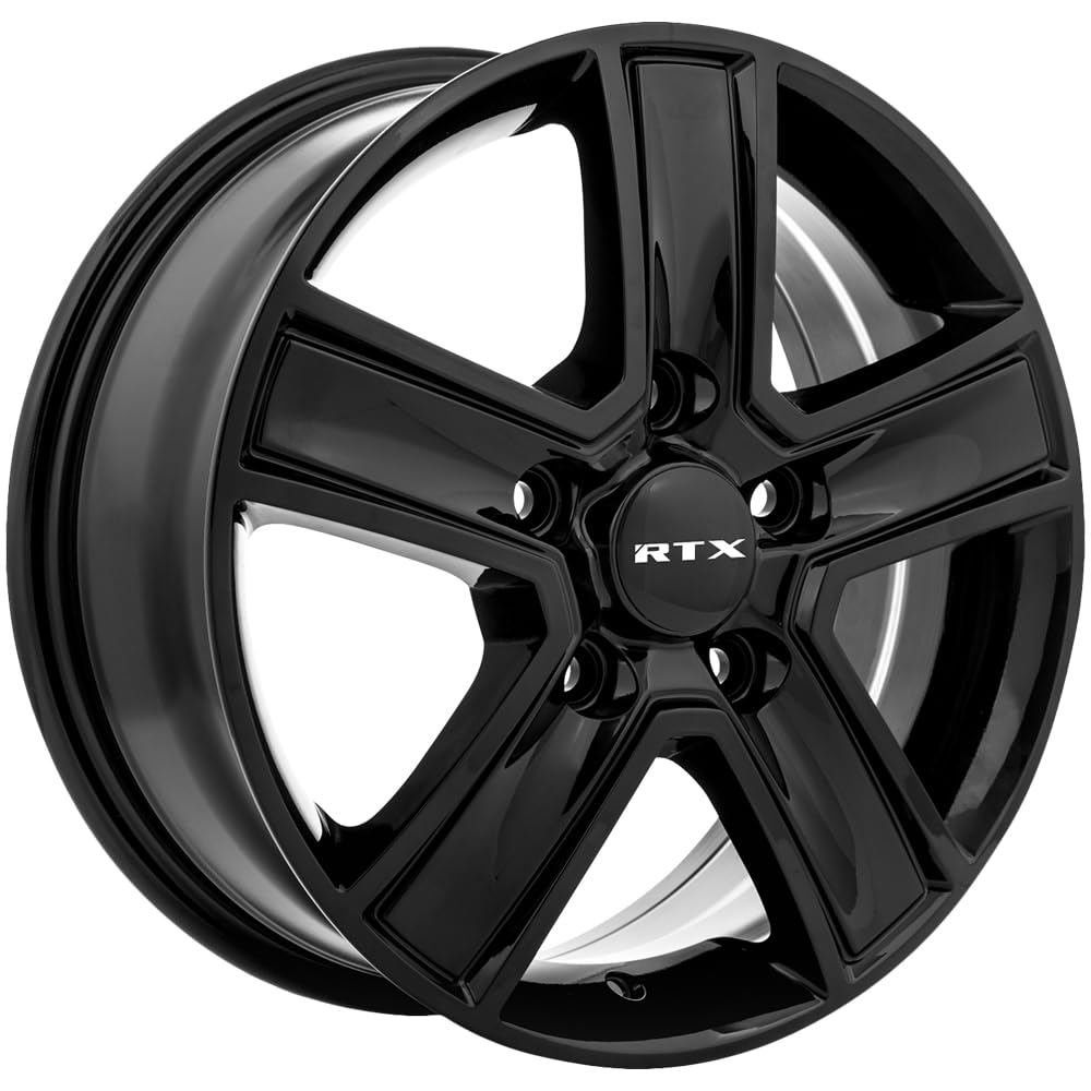 Custom RTX Wheel - 16x6.5, 60 Offset, 5x130 Bolt Pattern, 78.1mm Hub - Gloss Black Rim