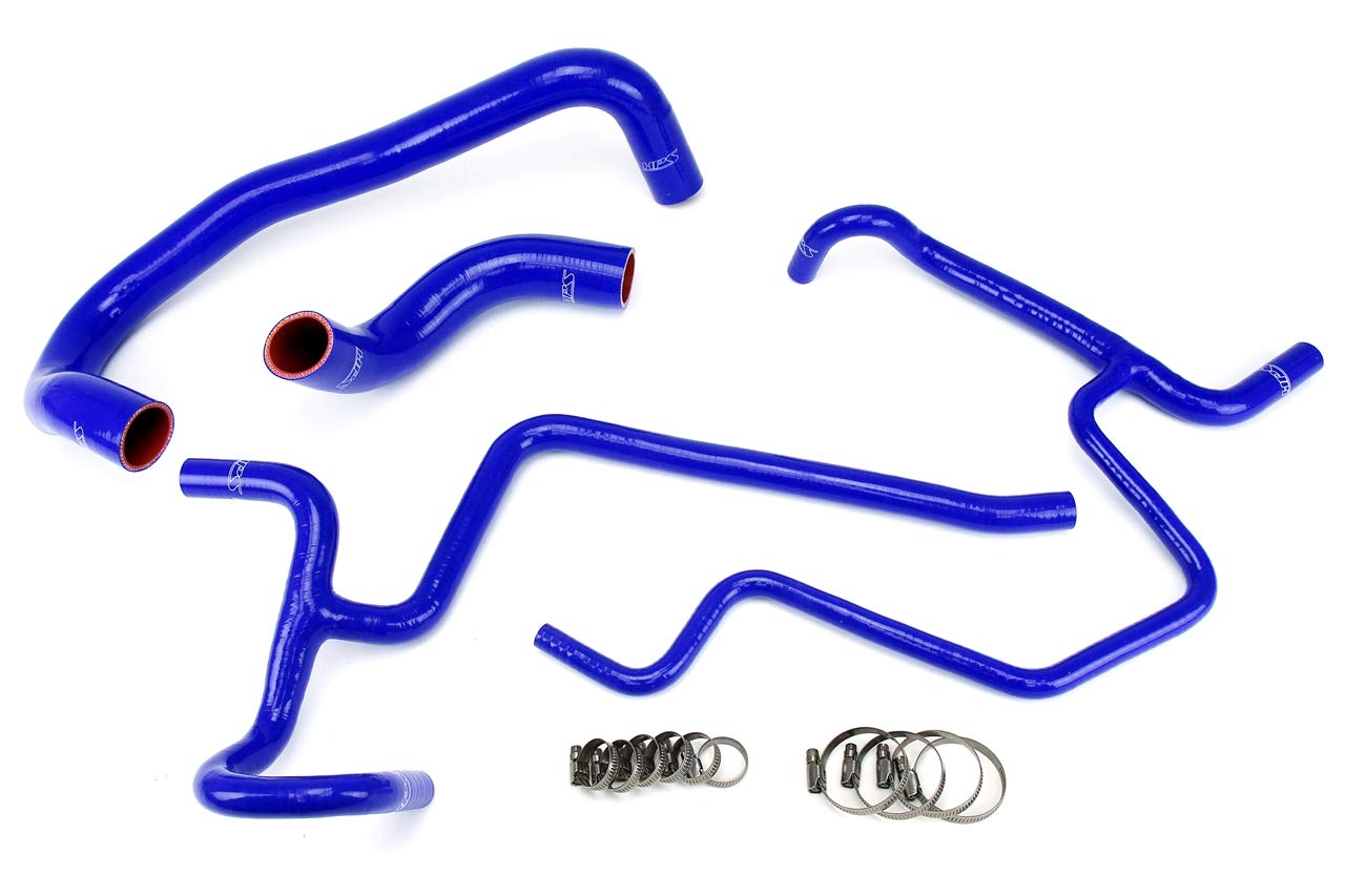 Blue HPS 57-1327-BLUE Silicone Radiator Hose Kit Coolant