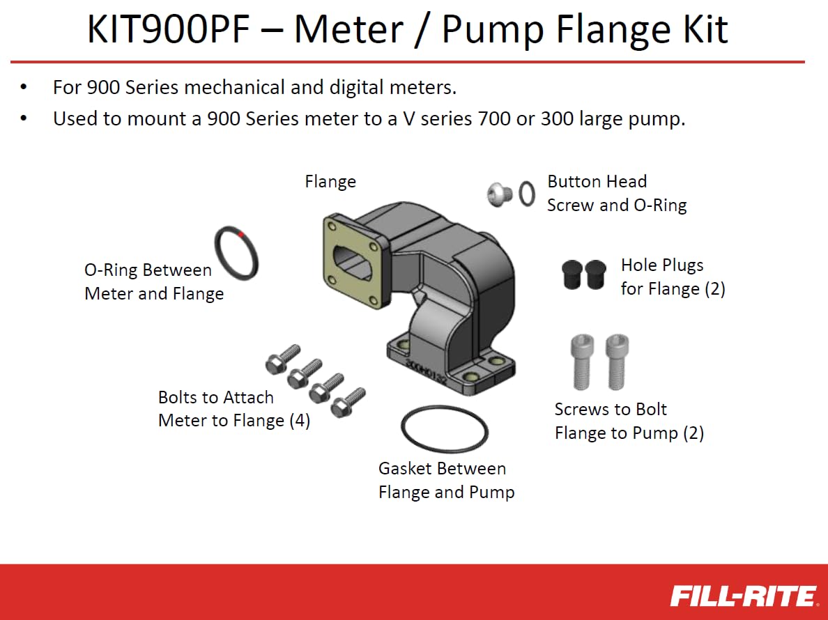 KIT900PF Fill-Rite Kit, 900 & 900D Series Meter/Pump Flange Kit
