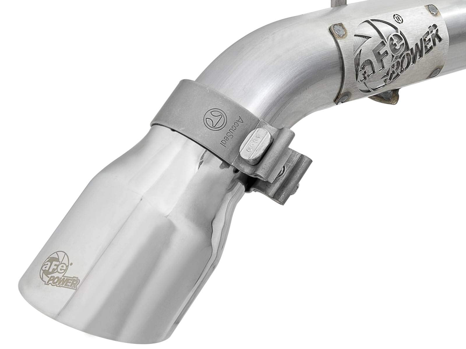 MACH Force-Xp aFe Power 49-48070-1P Exhaust System w/Polished Axle-Back Tip