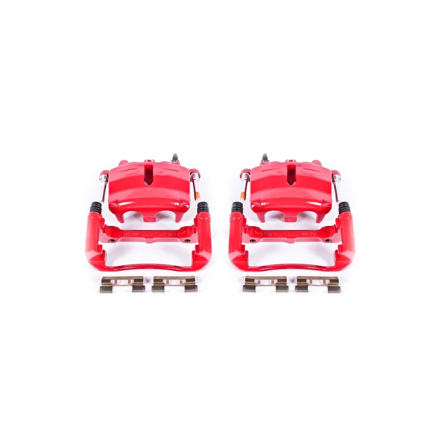 Power Stop S4860 Front Pair of High-Temp Red Powder Coated Calipers for Ford F-150 2004-2005 [Model Specific]