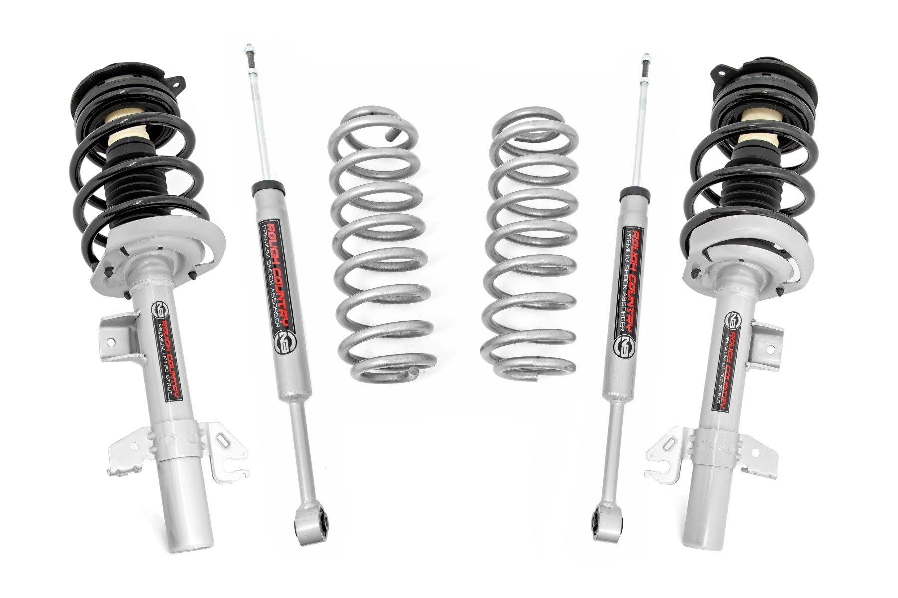2" Rough Country Lift Kit w/N3 Struts for 2014-2023 Jeep Cherokee KL - 60431