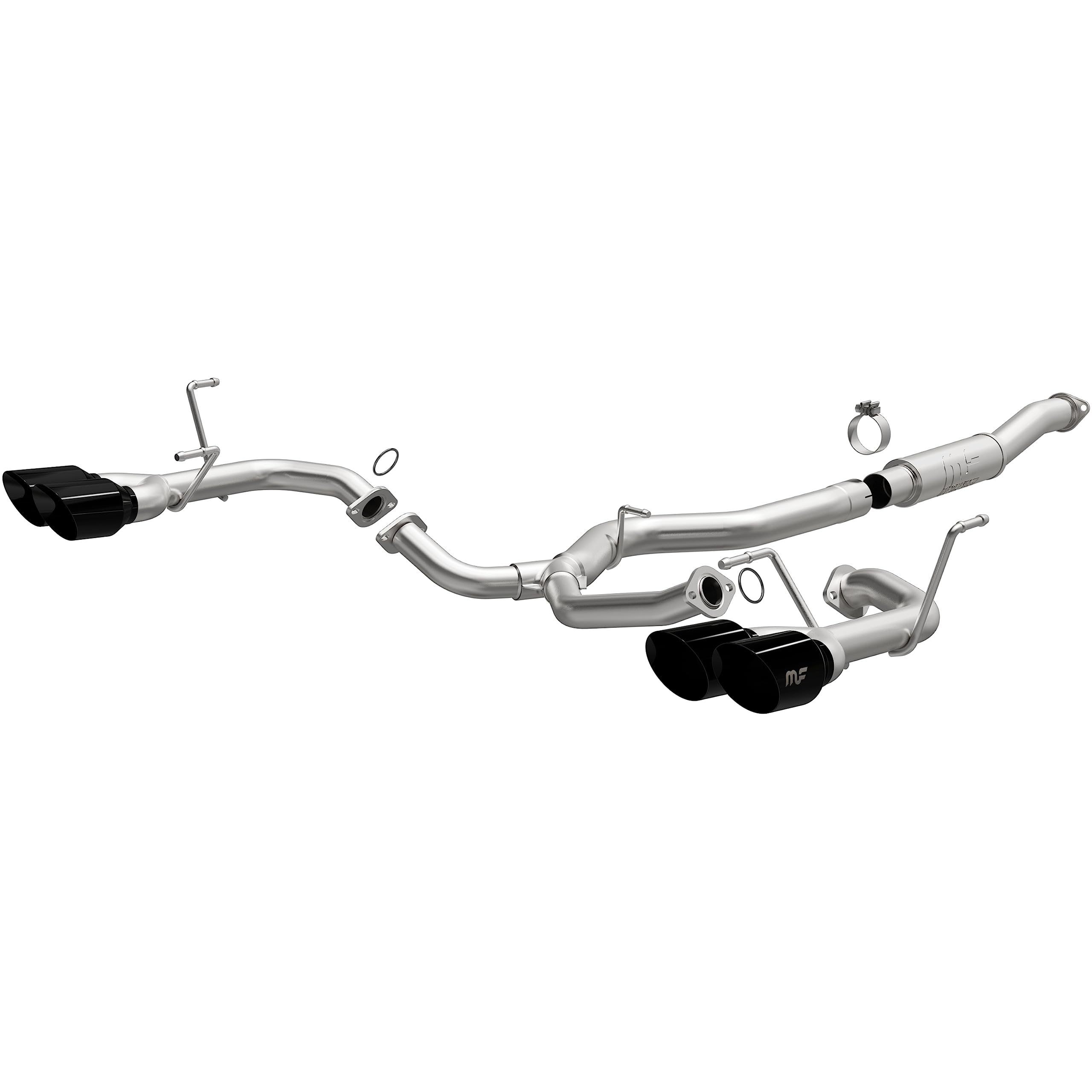 Performance Exhaust System MagnaFlow 19608: Cat-Back, Competition Series, For 2022-2025 Subaru WRX 2.4L, Quad Split Rear Exit Style