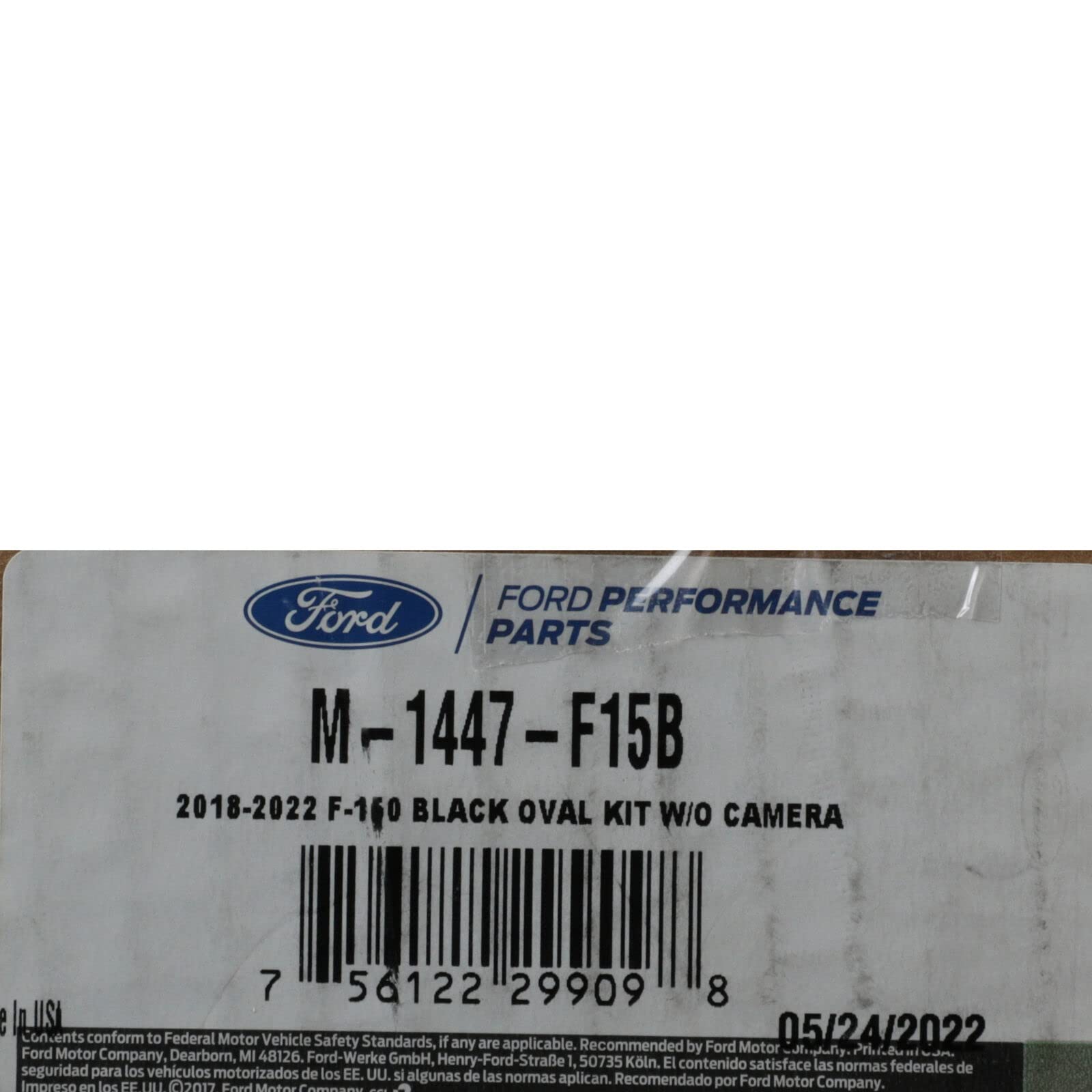 Ford F-150 2018-2023 Front Grille and Rear Tailgate Black Appearance Emblem Kit M-1447-F15B