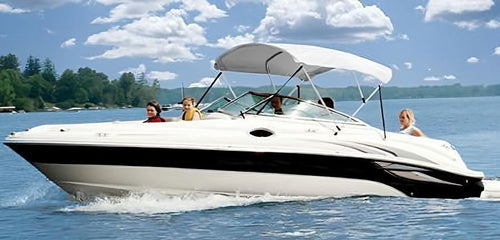 Taylor Made Products 84062 Hot Shot Bimini Top White with Boot 54" HX96 LX85-90 W Boating Hardware & Maintenance Supplies